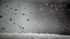 Nature rain glass water drops