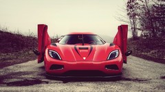 Nature red cars roads Koenigsegg vehicles forests koenigsegg 
