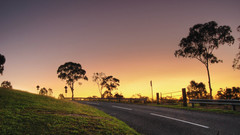 Nature roads sunset Landscapes