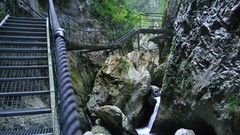 Nature rocks caves stairways