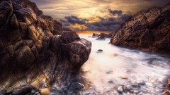 Nature rocks shore Landscapes