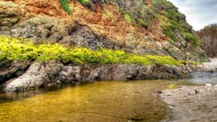 Nature rocks streams HDR