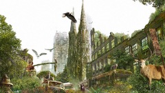 Nature ruins cityscapes architecture