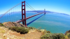 Nature San Francisco Bridges golden gate bridge pacific ocean