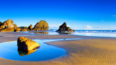 Nature sand rocks Sea