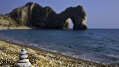 nature Sea stones beach depth of field outdoors