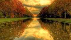 Nature seasons autumn Parks ponds