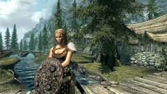 Nature shields digital art fantasy art Freya nordic Mitology