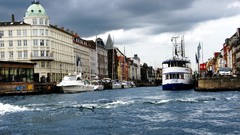 Nature ships Denmark waves houses copenhagen