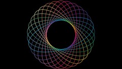 Nature simple abstract colors spirograph