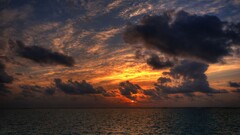 nature sky Sea horizon sunlight clouds