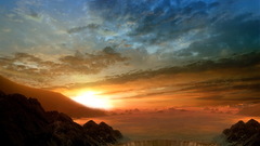 Nature skyline sun far