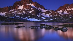 Nature snow dawn California peak banner