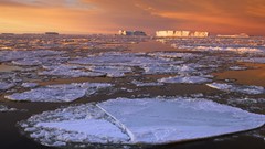 Nature snow dawn ice Antarctica Drifting