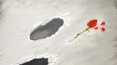 Nature snow Flowers artwork