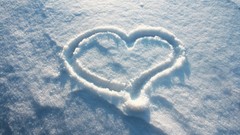 Nature snow Hearts