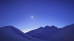 Nature snow Milky Way night sky