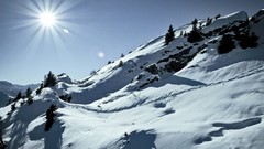 Nature snow Mountains