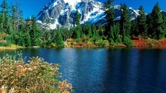 Nature snow Mountains