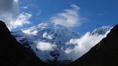 Nature snow Mountains air peak