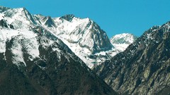 Nature snow Mountains blue skies