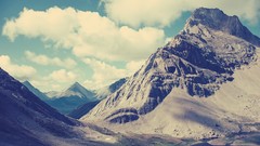Nature snow Mountains clouds