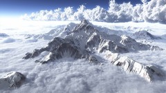 Nature snow Mountains clouds outdoors