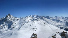 Nature snow Mountains multiscreen snow landscapes