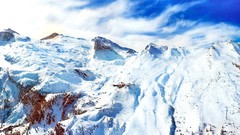 Nature snow Mountains skies