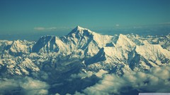 Nature snow Mountains skies Himalaya Mount Everest