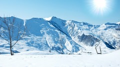 Nature snow Mountains snow landscapes