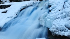 Nature snow winter ice waterfalls long exposure