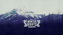 Nature snow winter Mountains Typography grunge