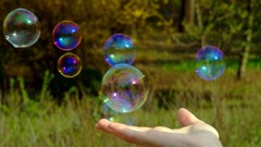 Nature soap bubbles