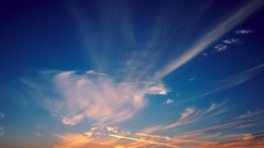 Nature Space clouds light time horizon peace