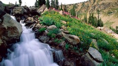 Nature spring waterfalls National grand
