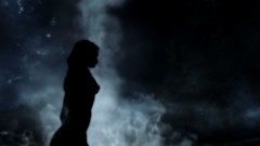Nature Stars blue woman silhouettes the elder scrolls v skyrim