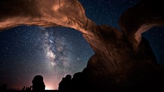 Nature Stars Milky Way silhouettes rocks skyscapes