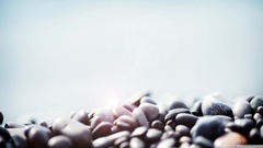 Nature stones sunlight pebbles