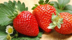 Nature strawberries fruits
