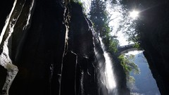 Nature sun Bridges falls