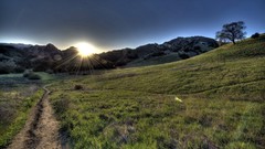Nature sun Mountains plain
