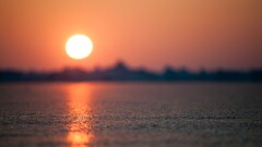 nature sun sunset water Sea