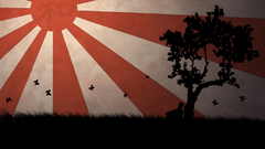 Nature sun Trees red