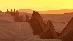 Nature sun wall deserts
