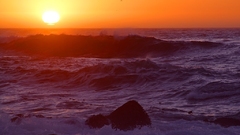 Nature sunset over Sea