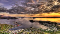 nature sunset sky hdr Norway