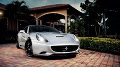 Nature Supercars Italian Ferrari California silver cars