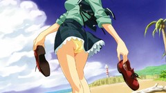 Nature Trees ass Anime Beaches blondes smiling anime girls 