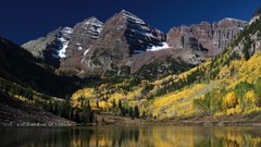 Nature Trees autumn Colorado rocks USA